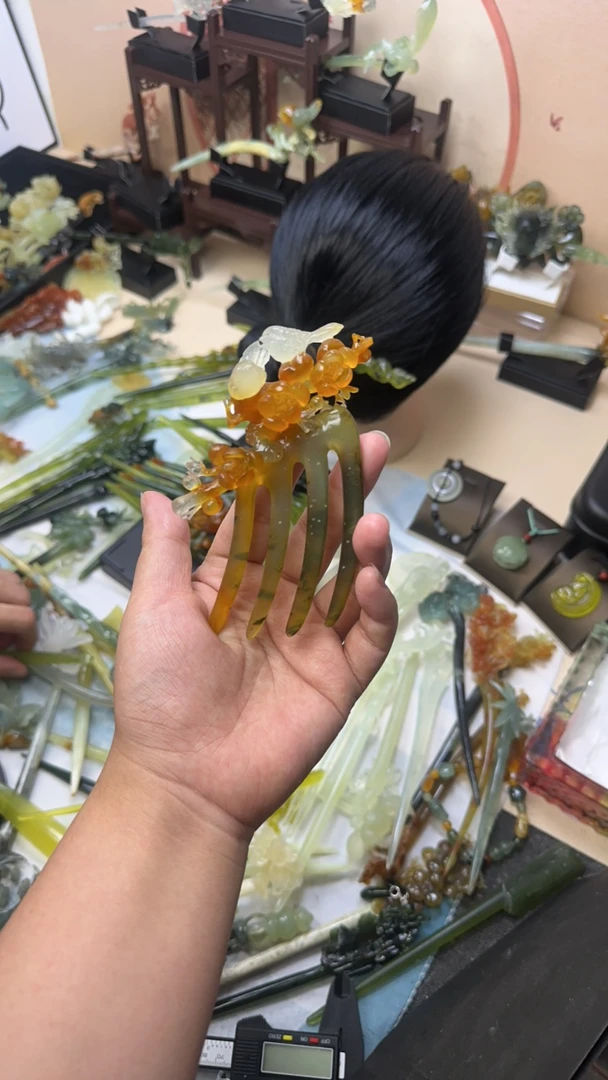 古风发簪精致雕刻日常百搭汉服头饰