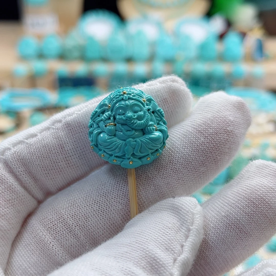 未镶嵌绿松石珠宝奇石