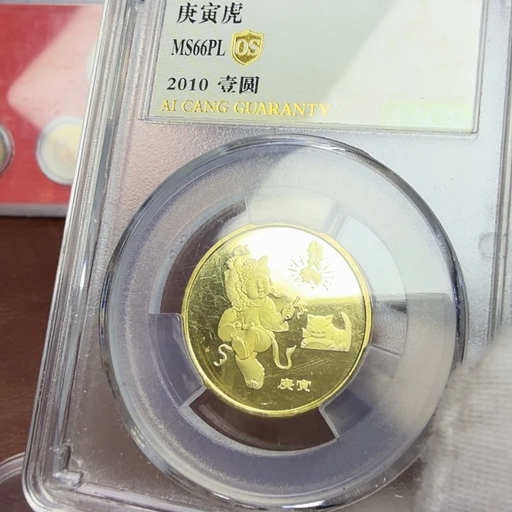 其他普通金属一轮虎纪念币一枚
