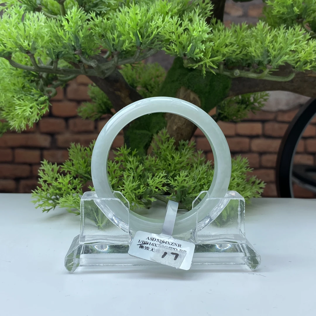 57【刀客砍价王】心心天然缅甸A货翡翠手镯M17