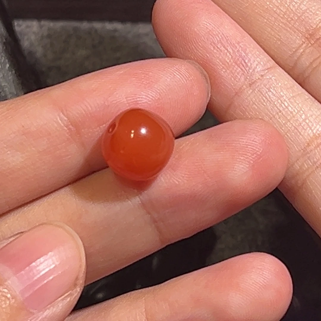 南红玛瑙未镶嵌老型珠10.5*9.5mm