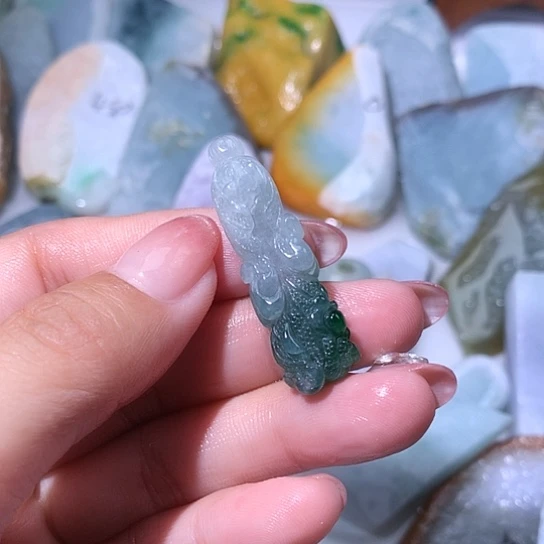 未镶嵌挂件翡翠翡翠百财