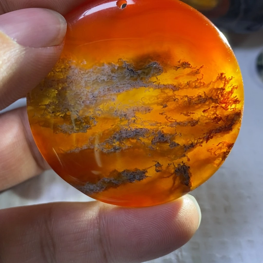 玛瑙/玉髓吊坠(赠链)未镶嵌芸****o