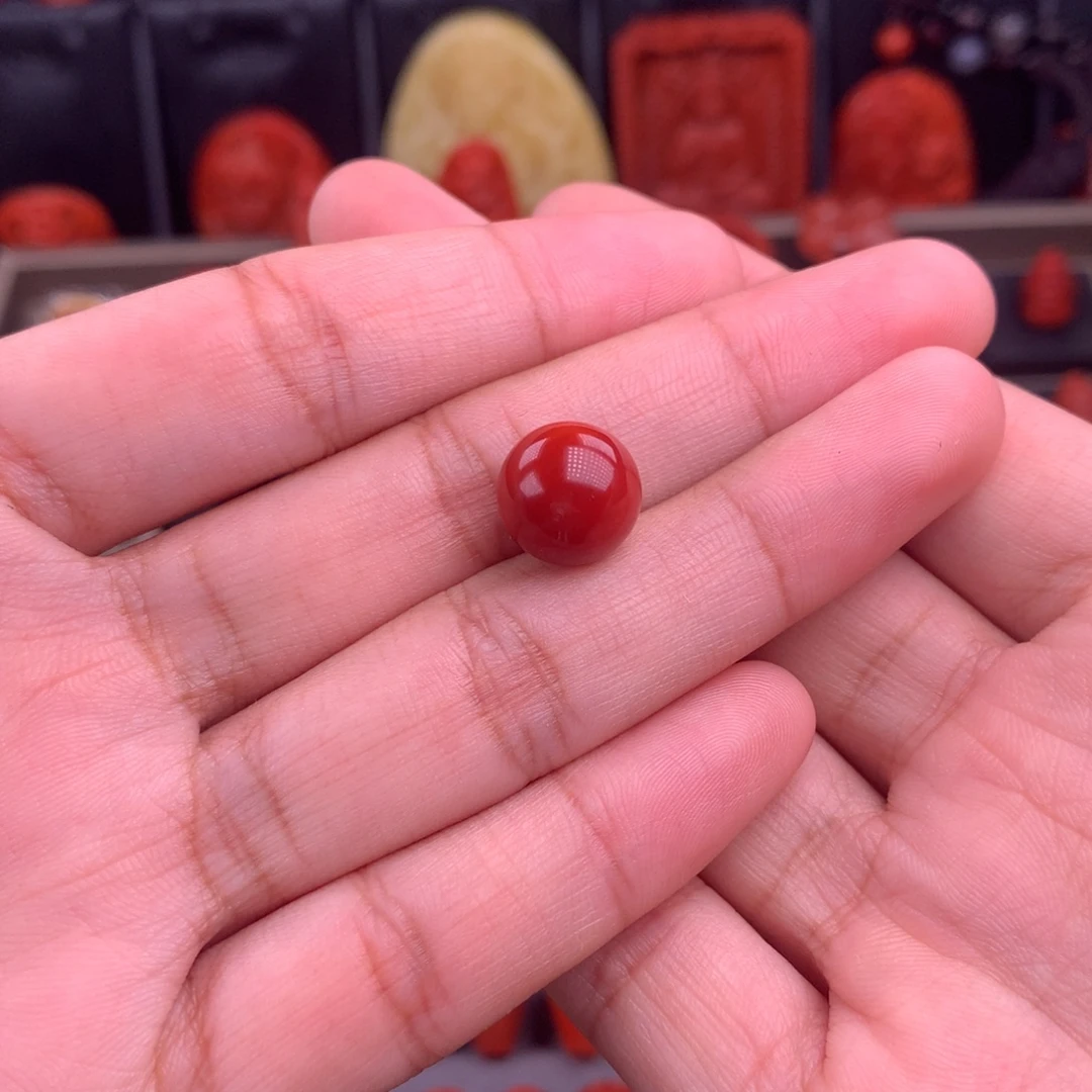 未镶嵌圆珠11南红玛瑙