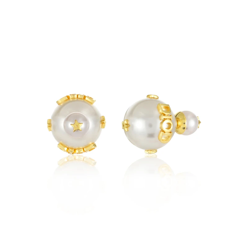 CD/镀K金 CNC精工 CD珠珠轻奢气质耳钉(X97)