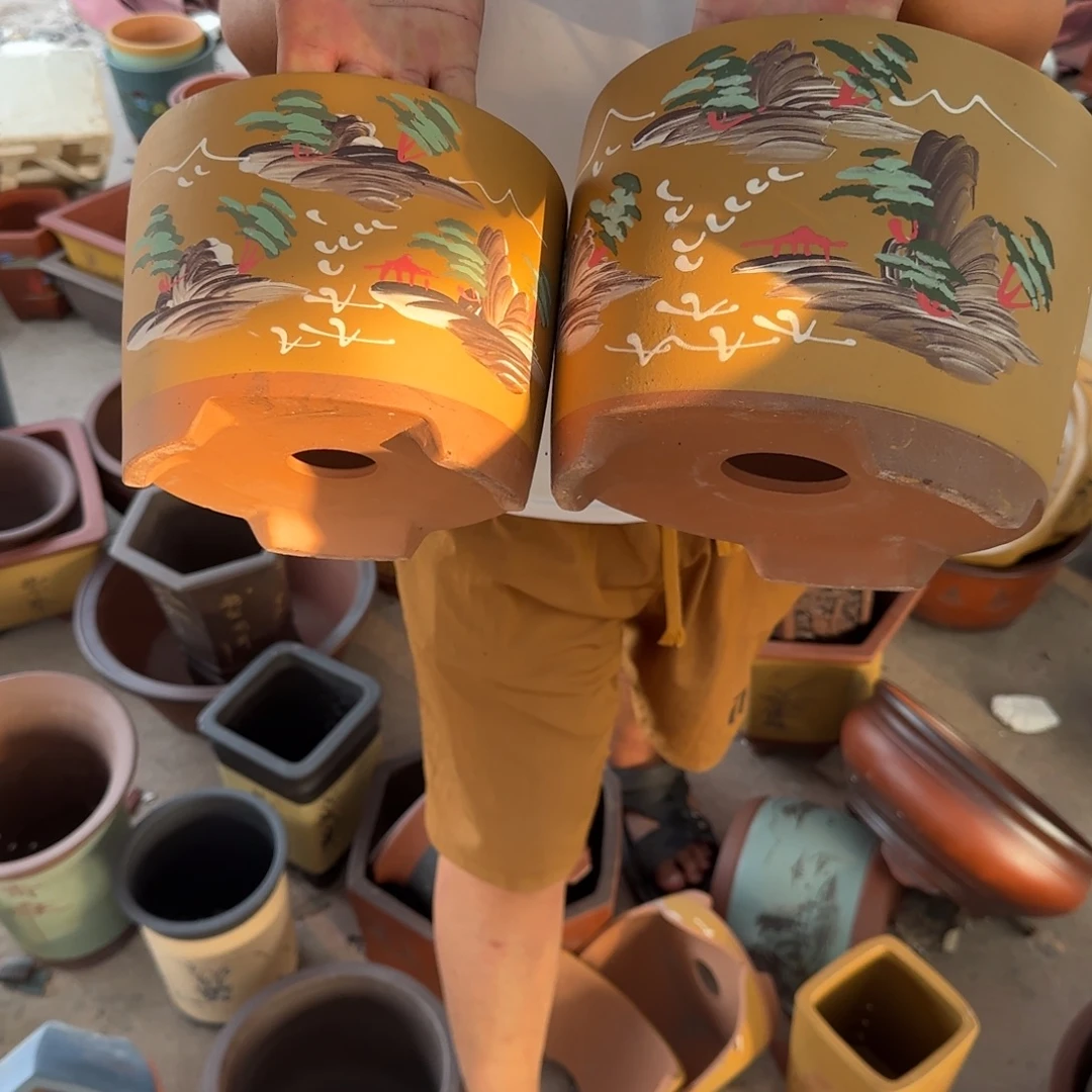 紫砂花盆瑕疵和瑕疵