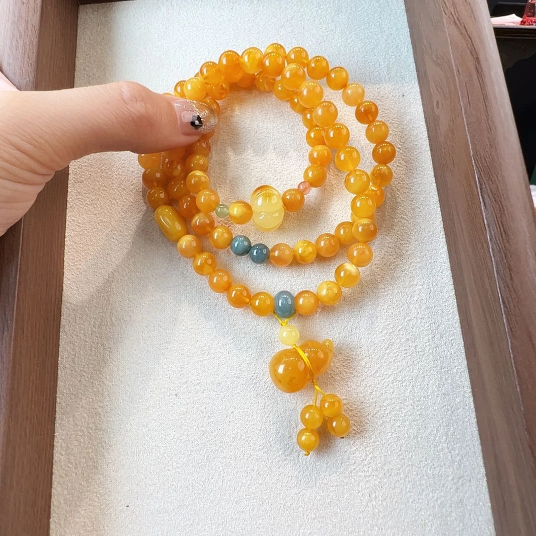 手链蜜蜡未镶嵌蜜蜡7.2mm