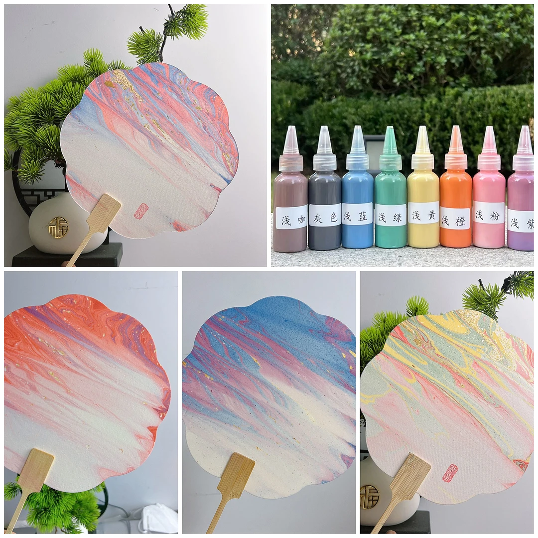 非遗大漆漂漆扇团扇