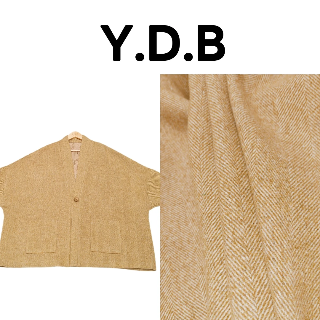 圆妲宝《木棉》冬季羊毛廓形毛呢大衣复古气质外套