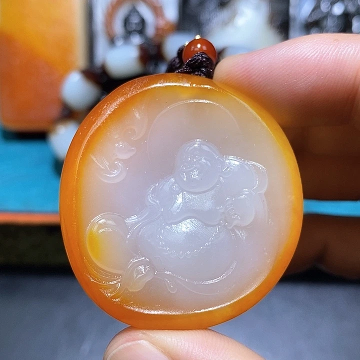 和田玉未镶嵌颈饰A7