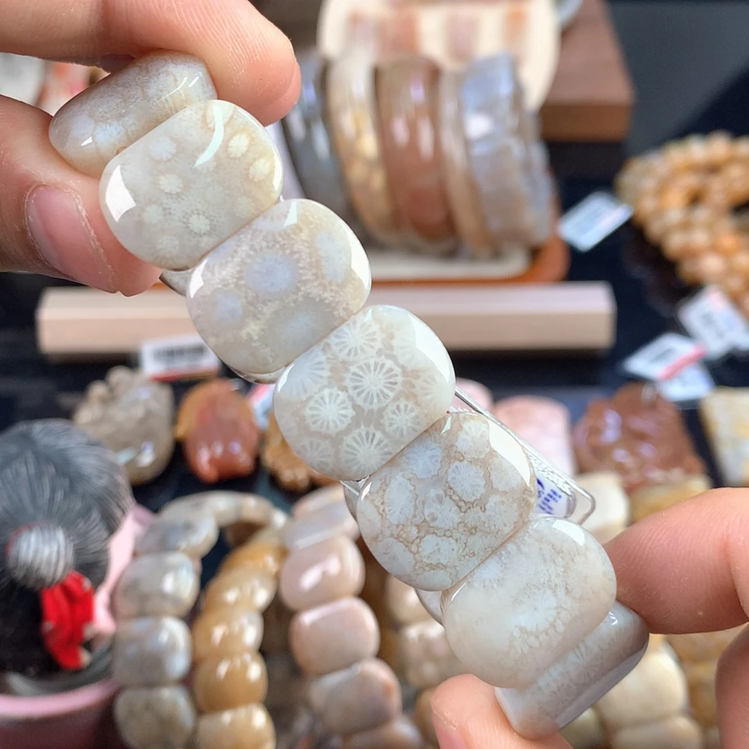 【闪购商品】硅化珊瑚（珊瑚玉）未镶嵌颈饰24号