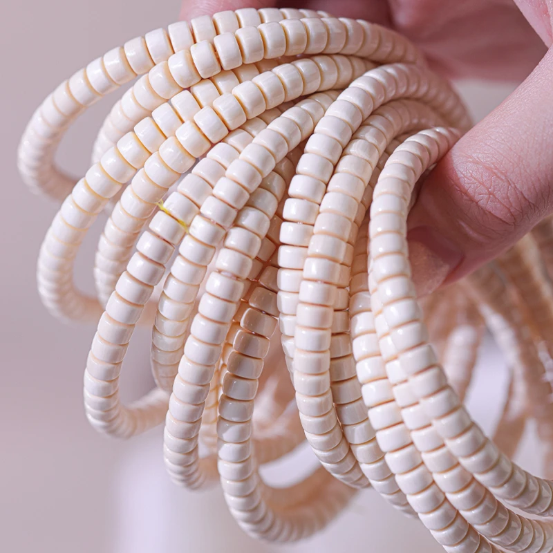 猛犸象牙药片单圈 6*3mm 百搭手串