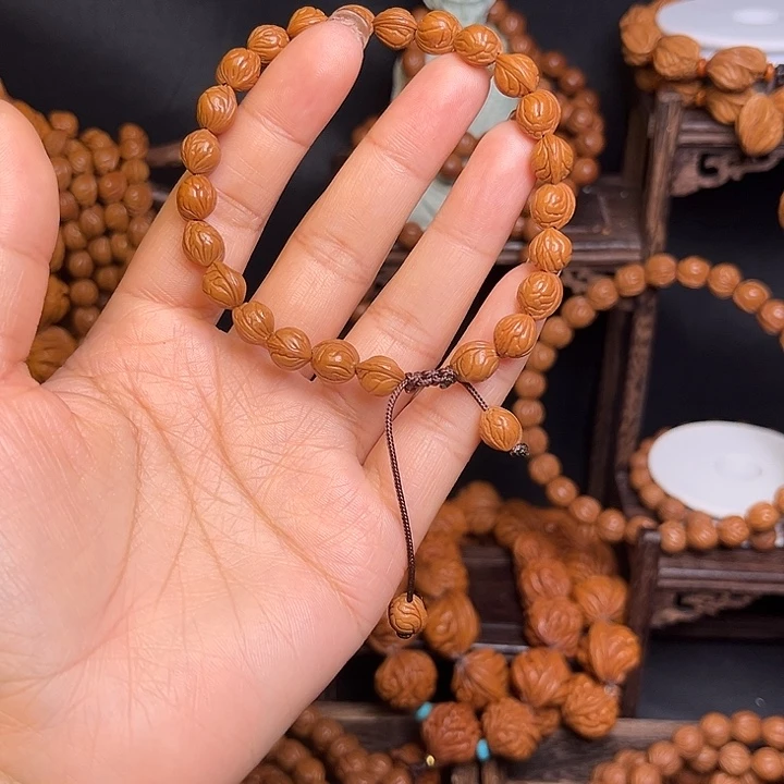 臭***）手串桃核小龙纹手串