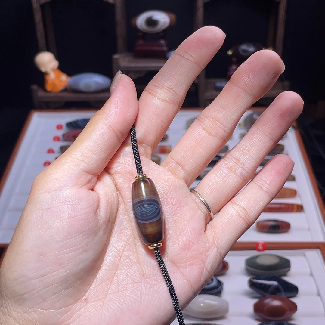 暖***抹玛瑙/玉髓未镶嵌吊坠(赠链)