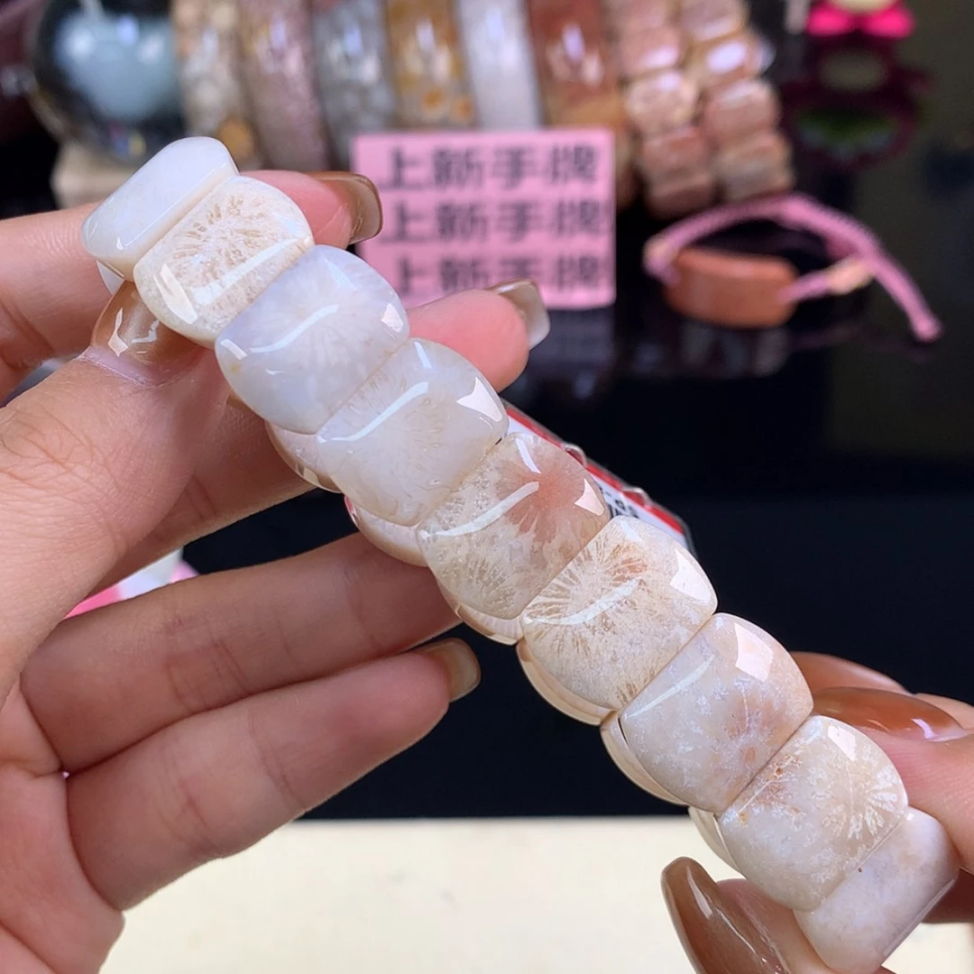 【闪购商品】颈饰未镶嵌硅化珊瑚（珊瑚玉）上新手牌（38号）