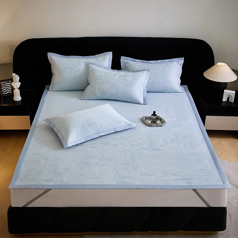 【小宋专属】【芸裕家居】 烟岚夏榻山水凉席三件套25LX002