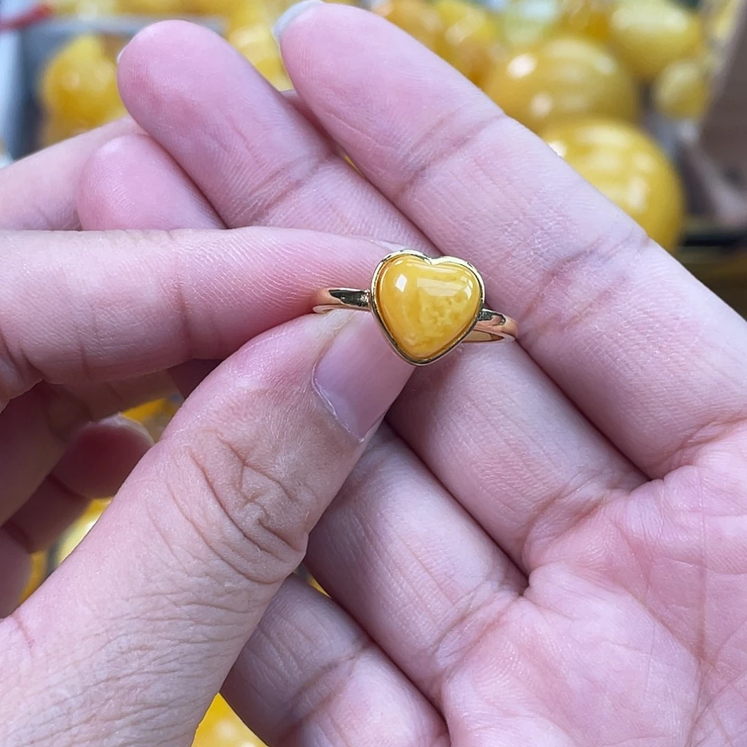 琥珀银S925镶嵌珠宝奇石多样性服务员h