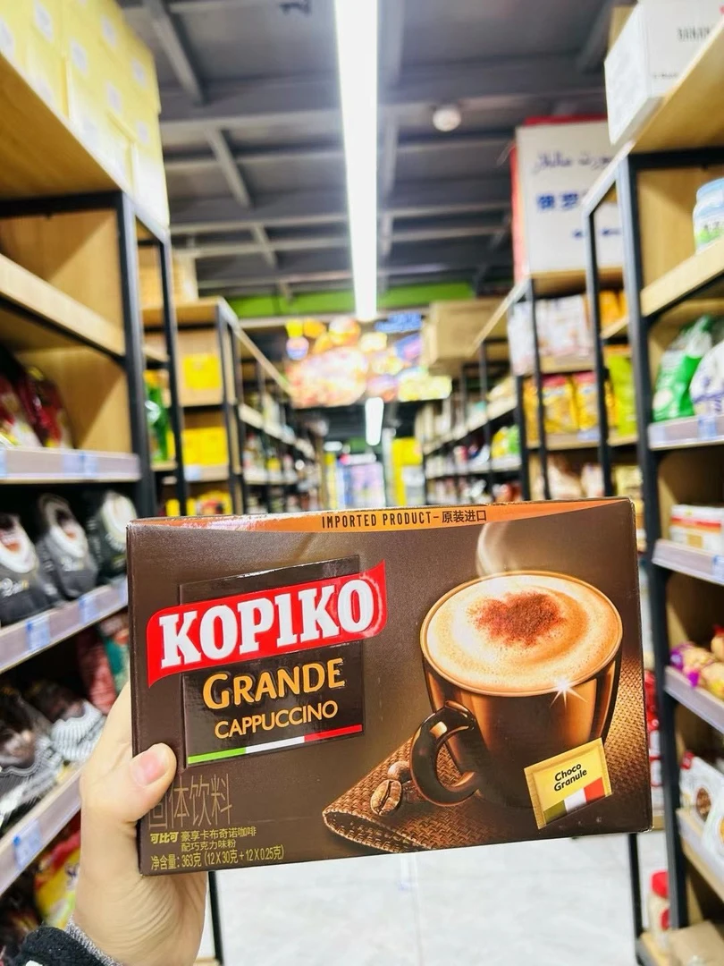 印度尼西亚进口可比可拿铁咖啡卡布奇诺咖啡363g12包
