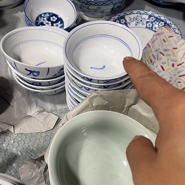 瓷片欧**芳景德镇陶瓷碗5寸6个