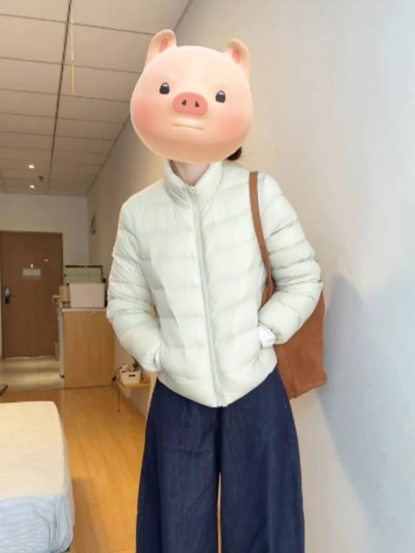 小个子立领短款羽绒棉服女冬季2024新款韩系穿搭轻薄面包棉衣外套