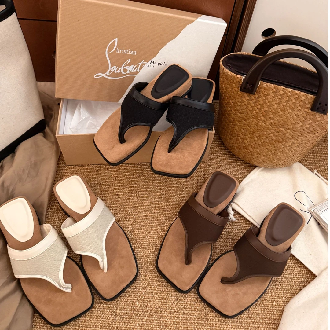 {于月专属}2025夏季新款人字时装拖鞋百搭舒适软底凉拖