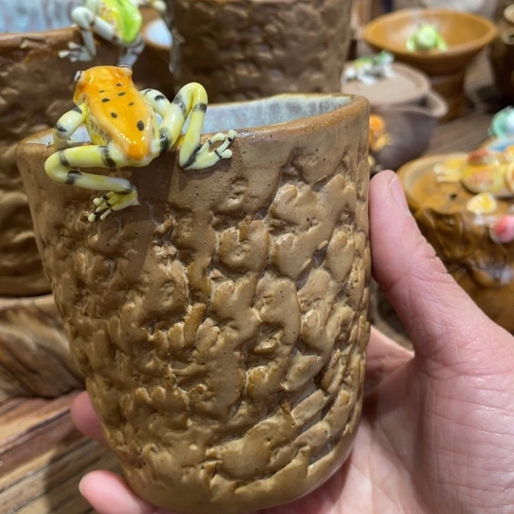 好***:手工制作陶瓷茶具仿生茶具