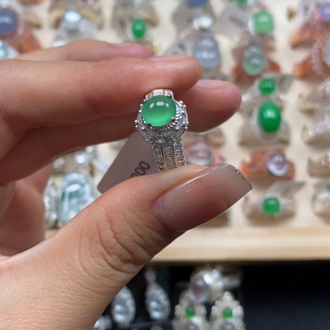 翡翠裸石缅甸天然翡翠a货