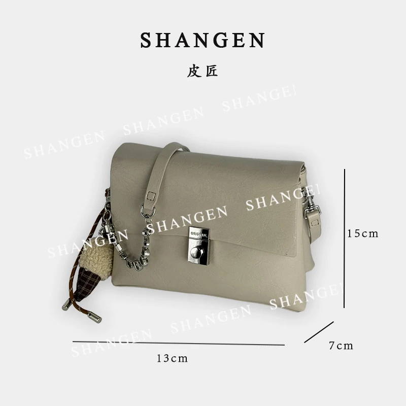 【尚恩CC】QYX-9806-流沙色-轻奢时尚女士新款单肩斜挎包