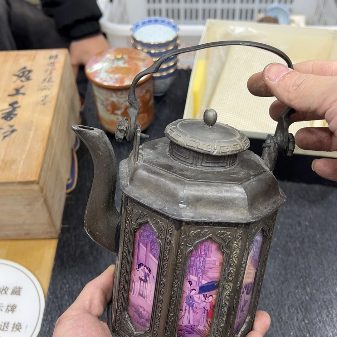 锡日本中古工艺品摆件