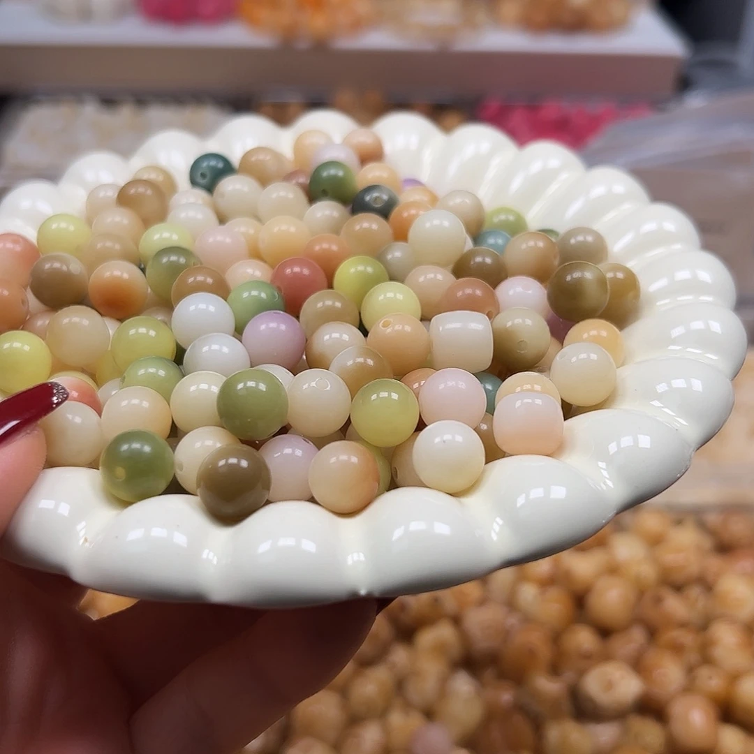 菩提根/象牙果手串卡 10糖果圆120颗