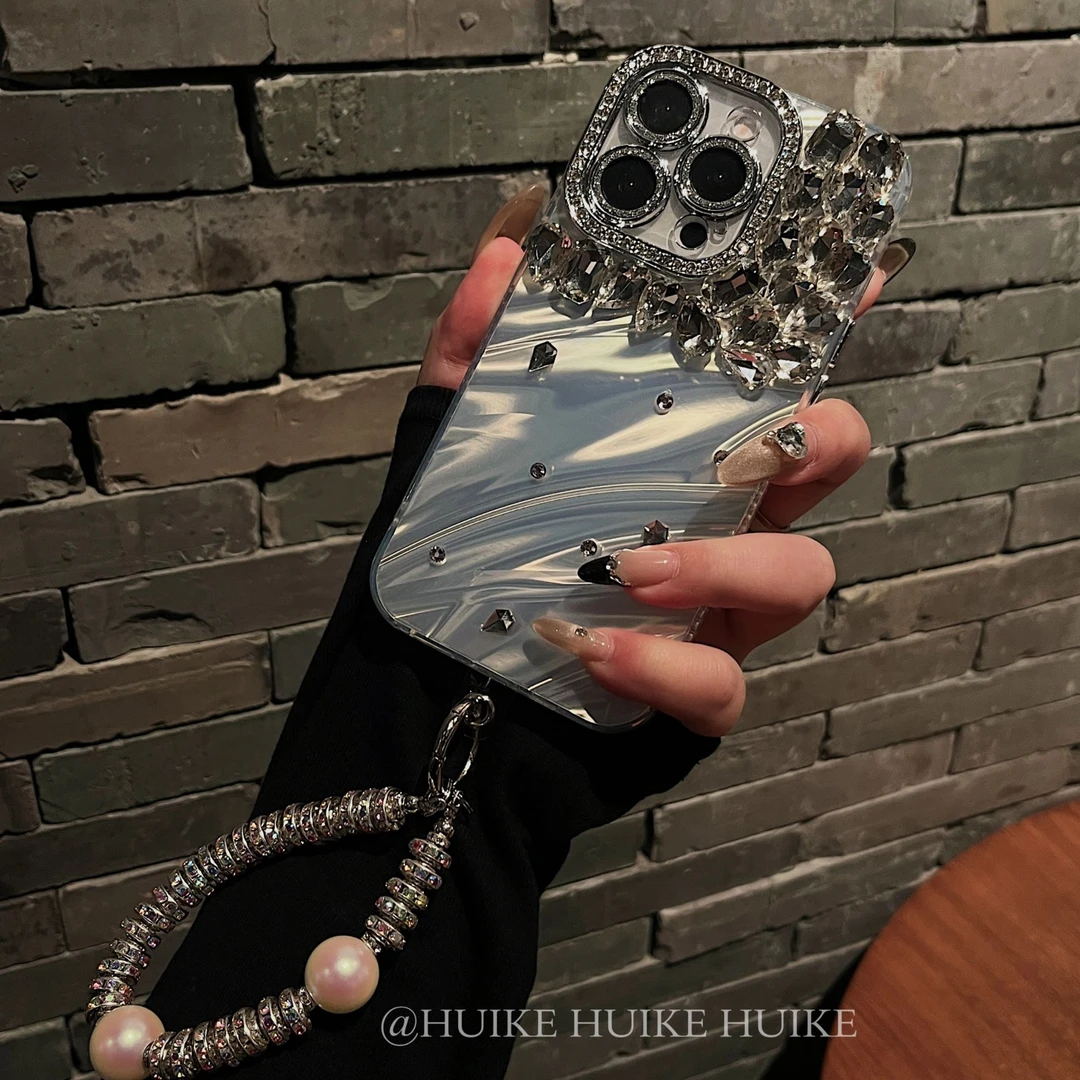 轻奢名媛水钻女适用苹果16手机壳iphone15/14/13promax全包镜头膜