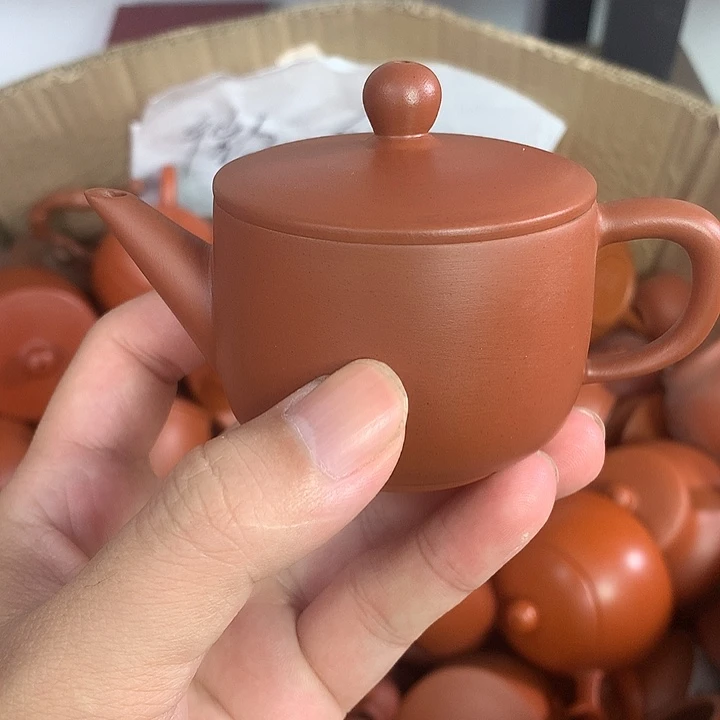 紫砂茶壶原矿朱泥茶壶茶具家用100