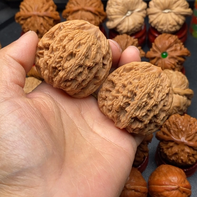 【闪购商品】文玩核桃把件奔*44虎头