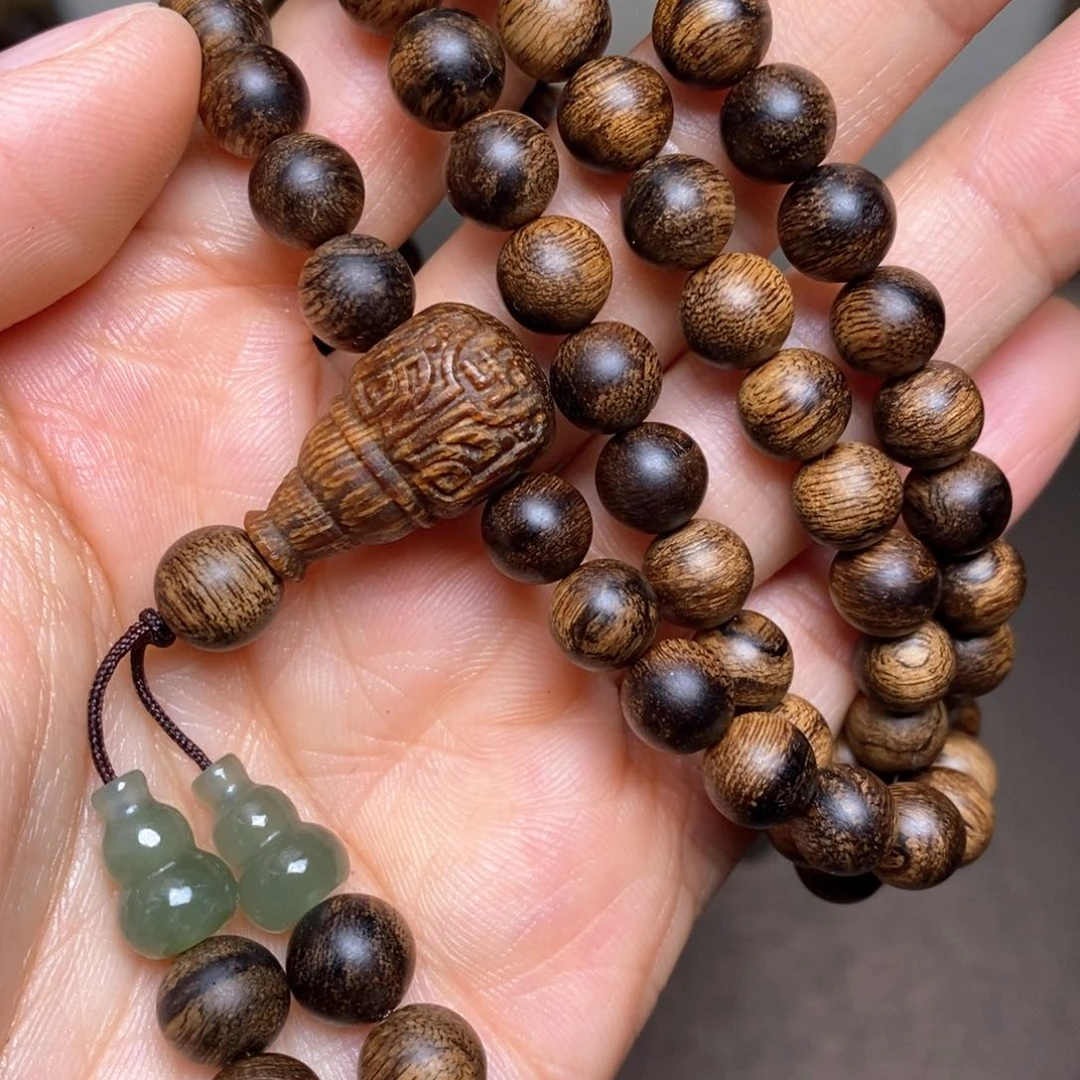 沉香手串越南富森红土瘤疤06×108