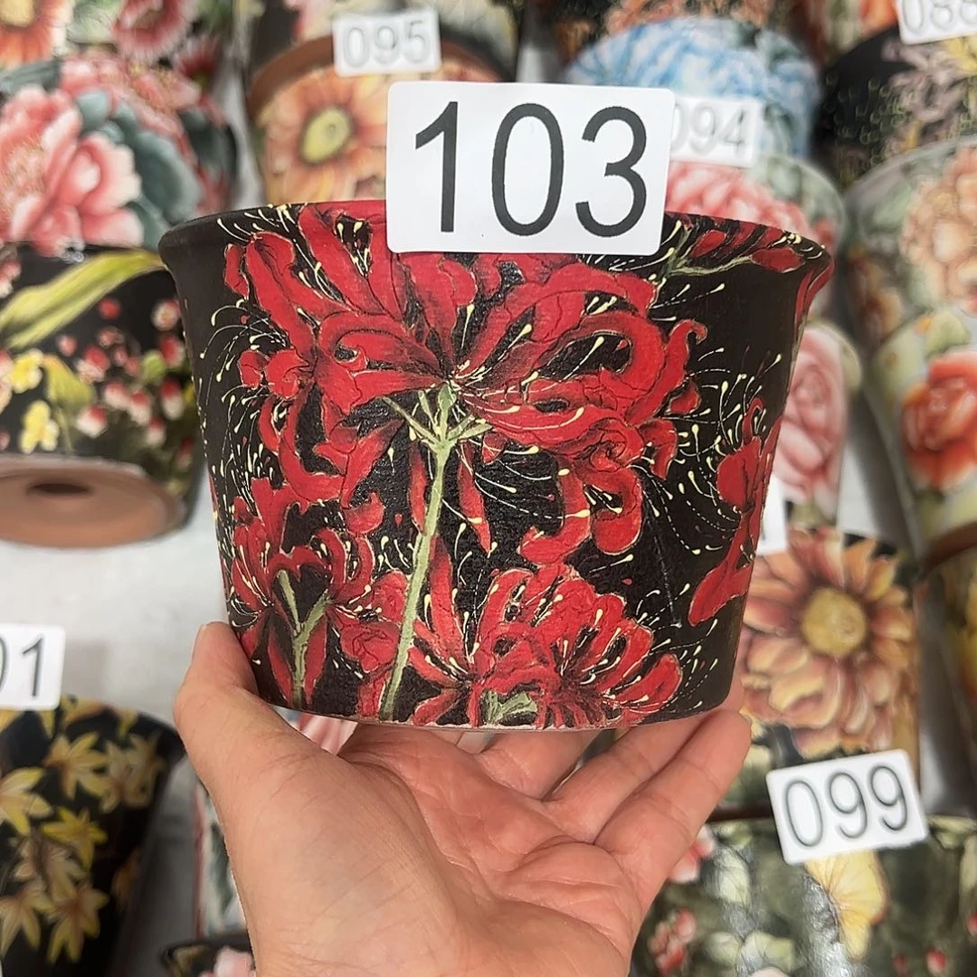 景德镇炫彩手绘口13.5高10.5