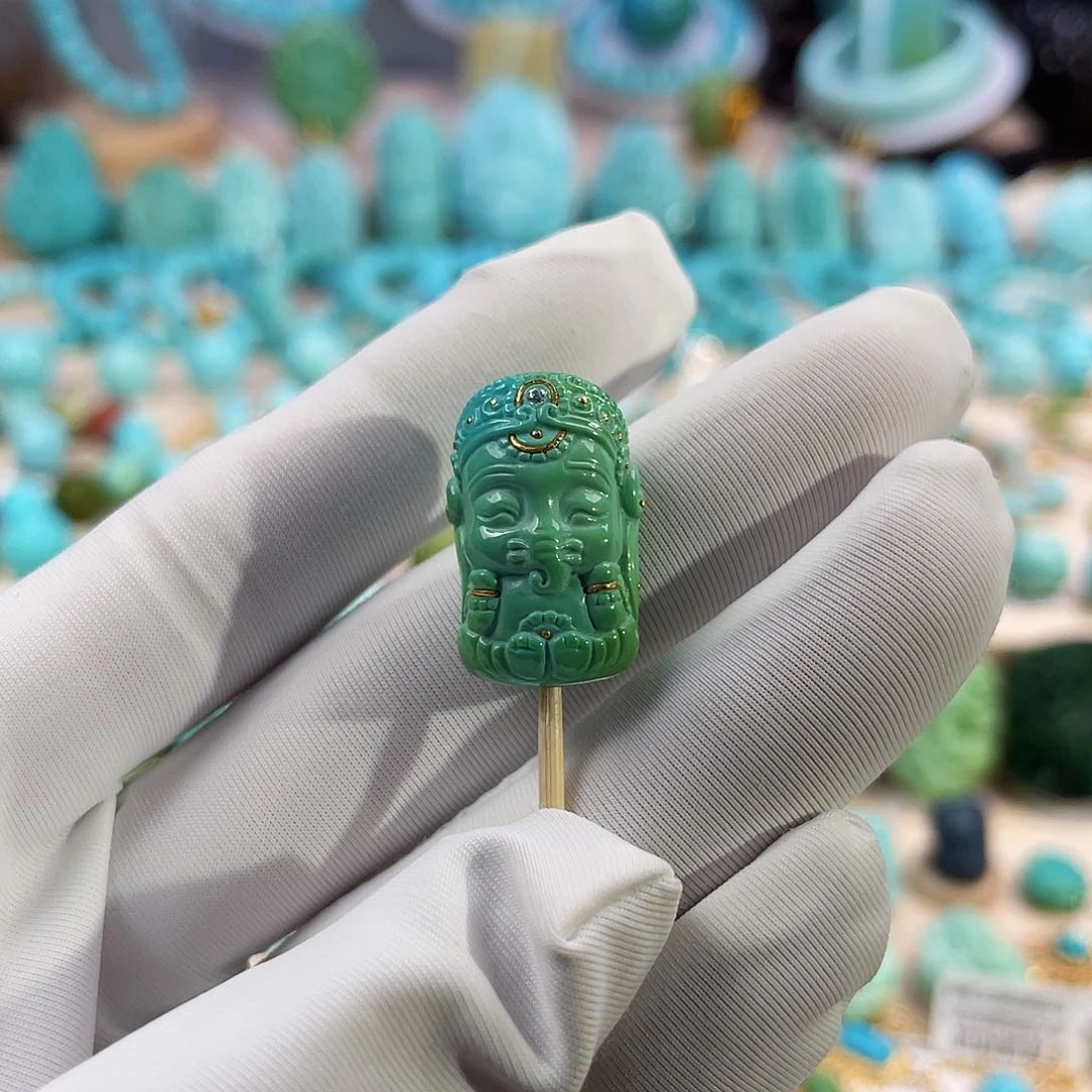 绿松石珠宝奇石未镶嵌