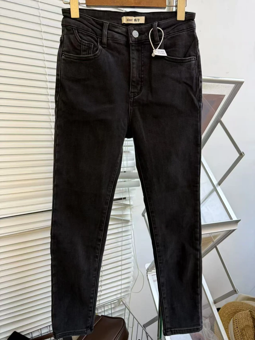 小妳XiaoNi———（冬款小脚加绒牛仔裤2340426）