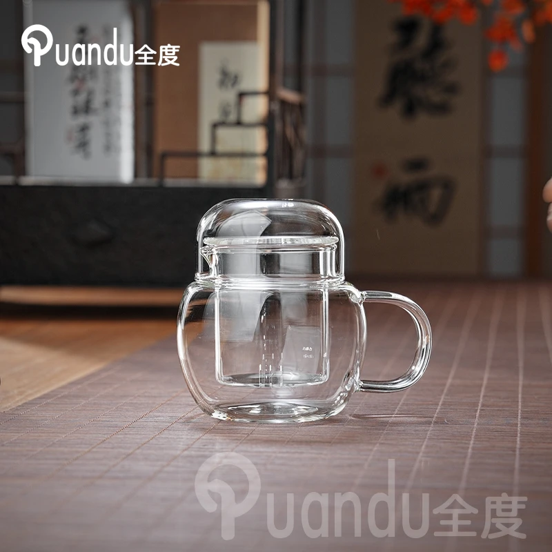 小茶壶玻璃泡茶壶迷你泡茶玻璃小茶壶一人用小容量绿茶专用泡茶器