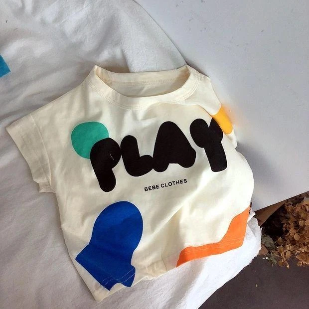 洋气半袖宝宝薄款夏装儿童纯棉短袖男宝男童卡通动漫圆领舒适夏季