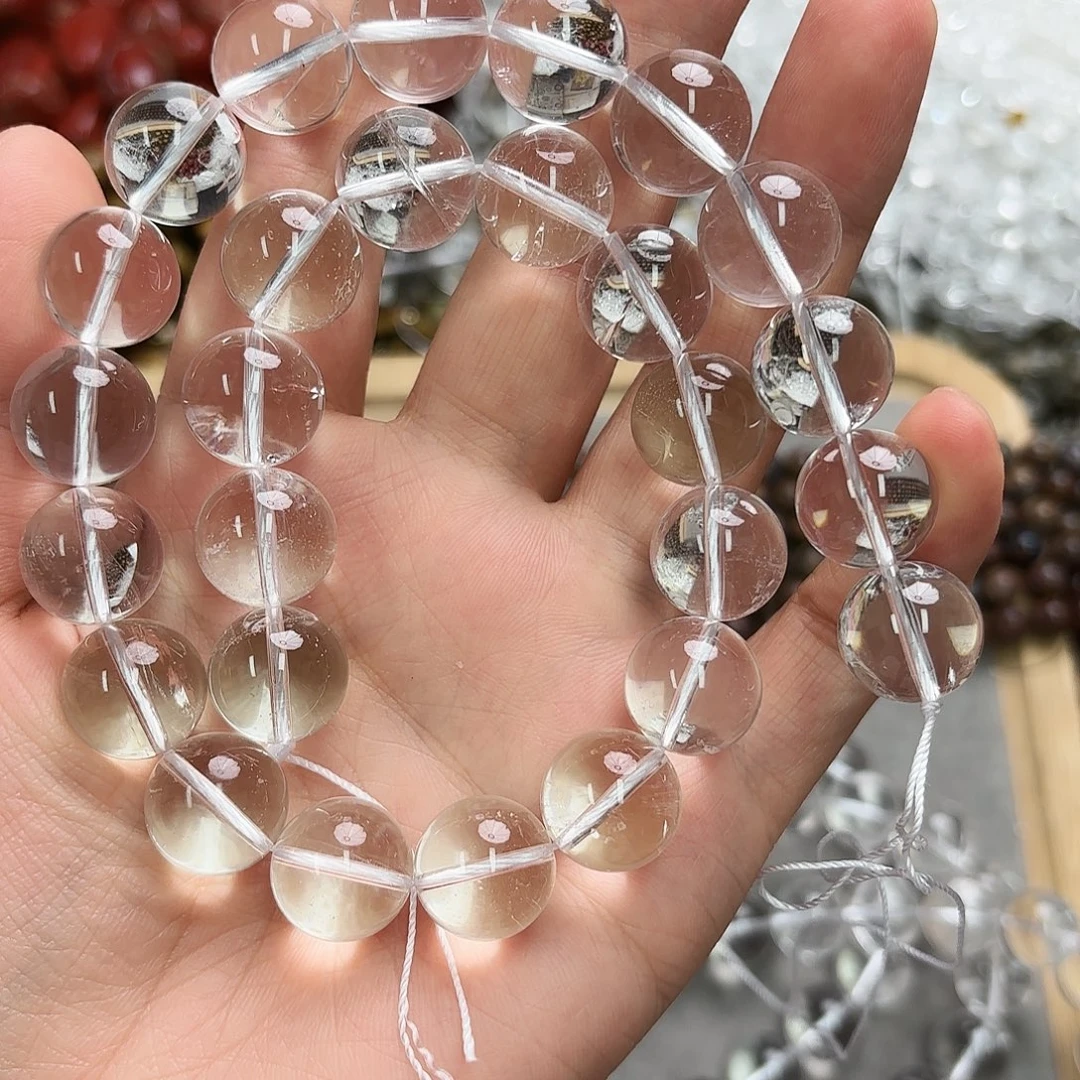S***n未镶嵌玛瑙/玉髓珠宝半成品卡14白水晶一条拍二发一