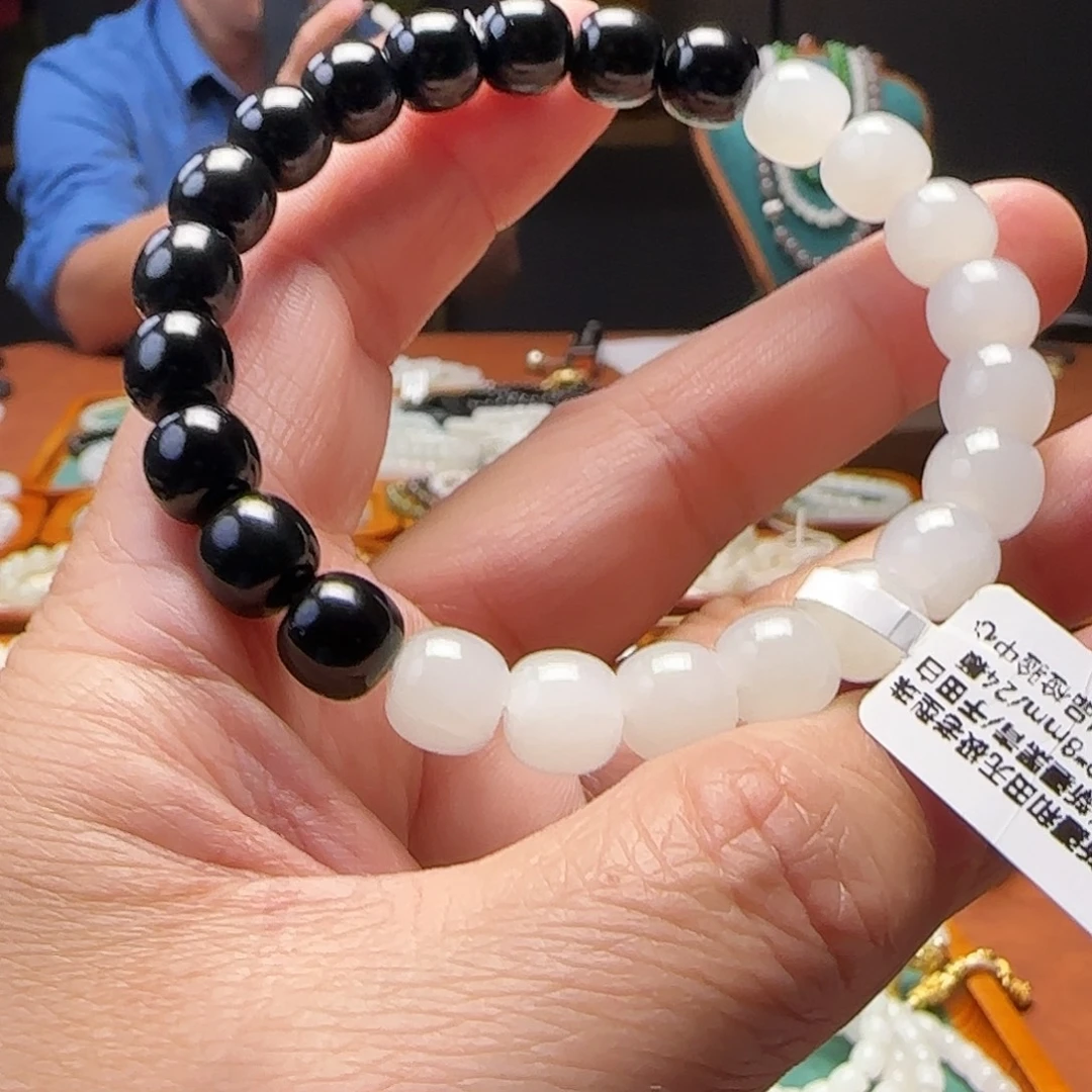 和田玉未镶嵌手链