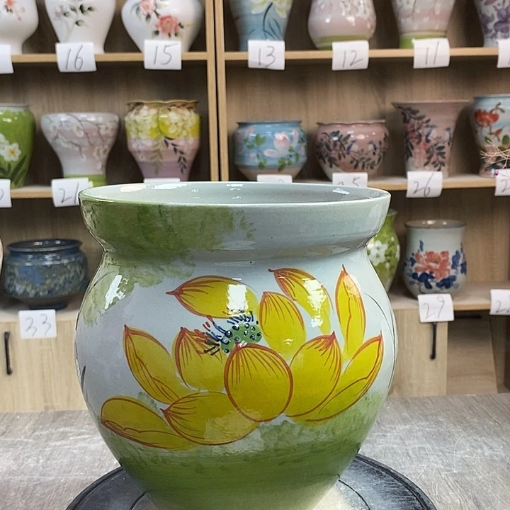 缸2xc景德镇陶瓷花盆