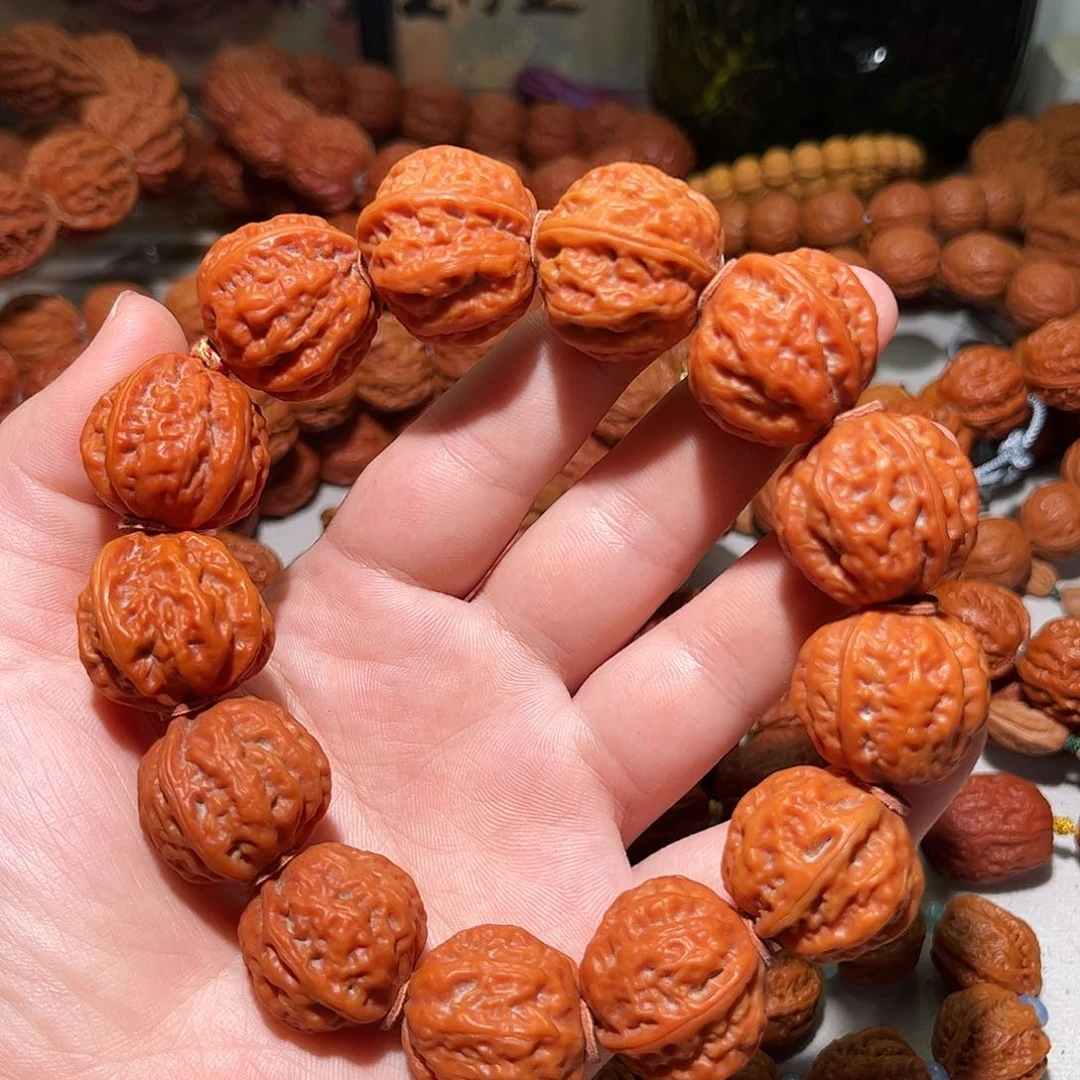 文玩核桃吊坠粗筋手串