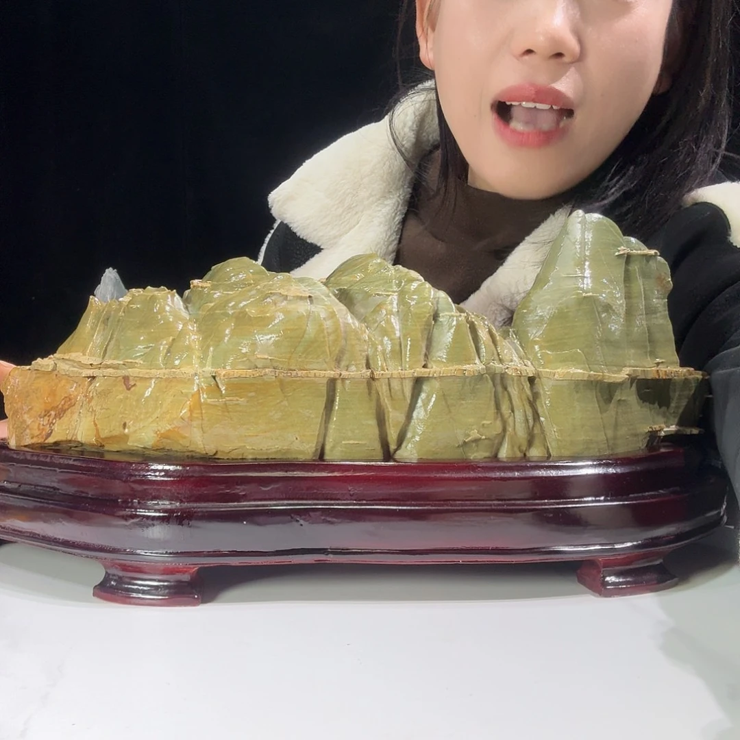 蜂***哥石头松花石摆件00088