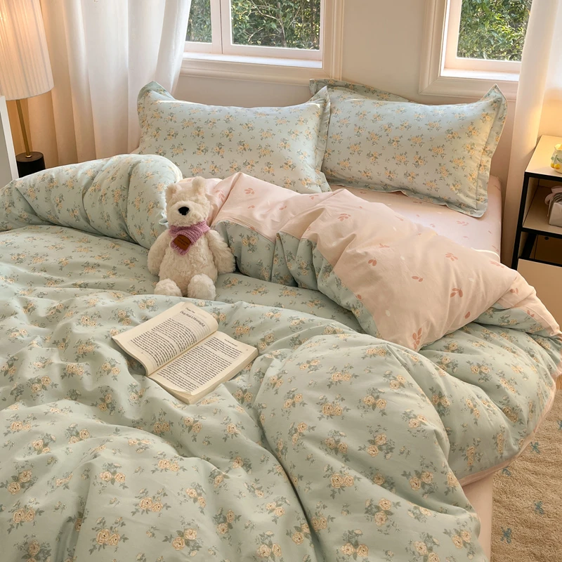 孙大漂亮【进店必入款】ins全棉印花四件套纯棉套件-晨曦-xgz-001