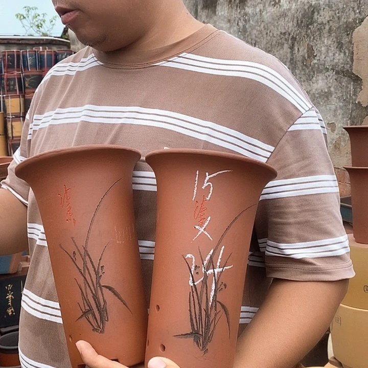 紫砂花盆盆栽花卉种植