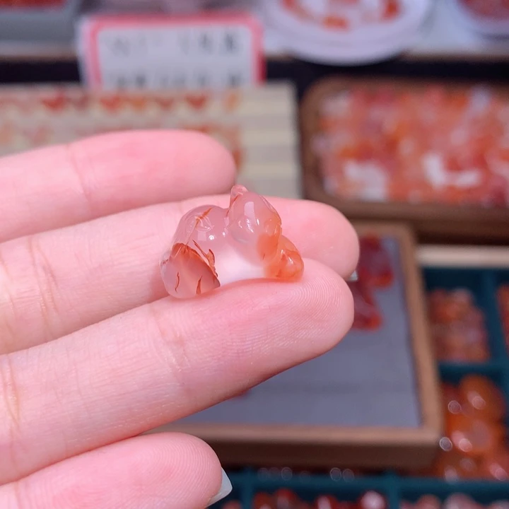 南红玛瑙未镶嵌南红趴趴猫