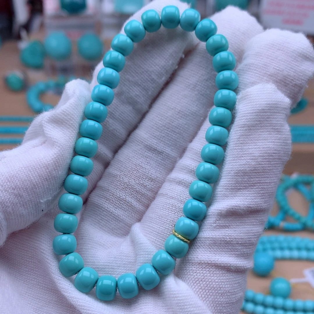 绿松石未镶嵌珠宝奇石6mm