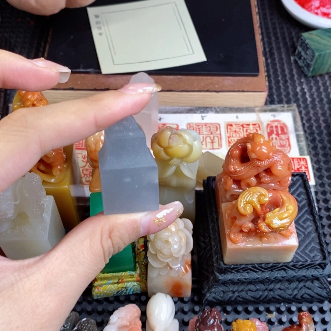 R***9寿山石印石成品正章书法用品