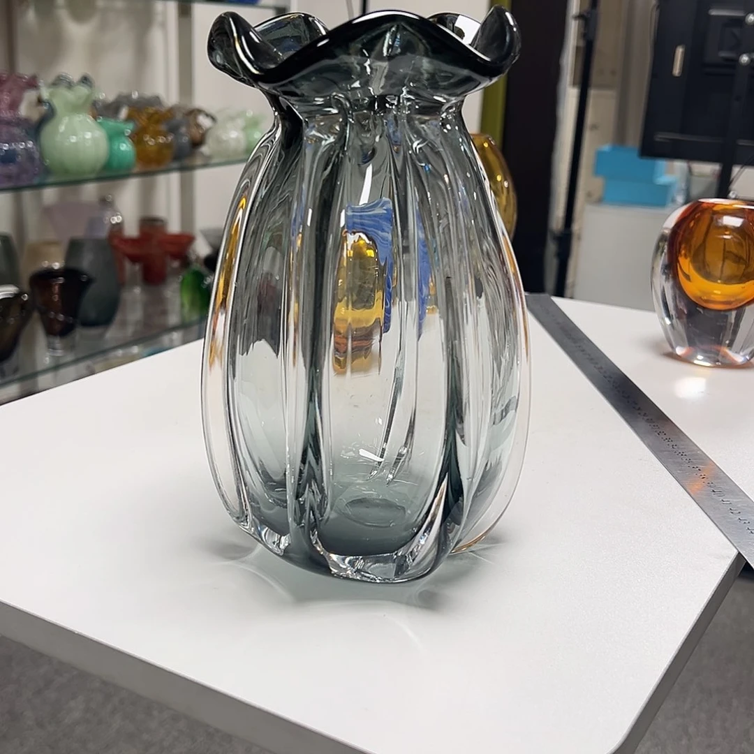 琉璃高20烟灰琉璃花器